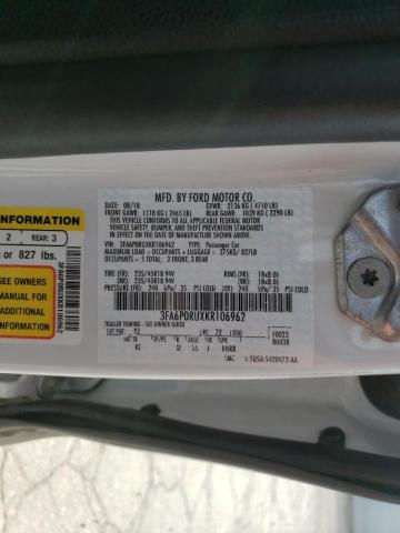 Photo 10 from auction – 2019 FORD FUSION TIT with VIN 3FA6P0RUXKR106962