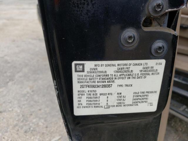 Photo 10 from auction – 2004 GMC SIERRA K15 with VIN 2GTFK69U341280357