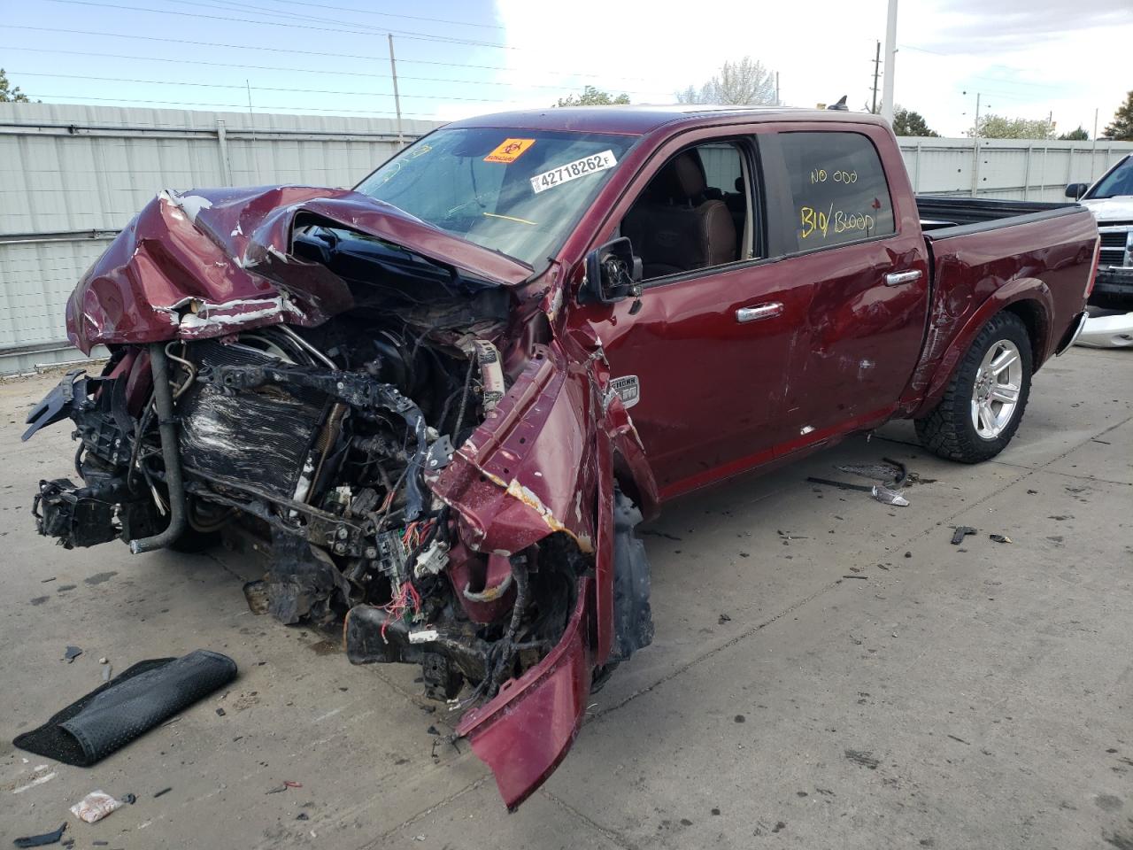 Photo 2 from auction – 2016 RAM 1500 LONGH with VIN 1C6RR7PT4GS335869