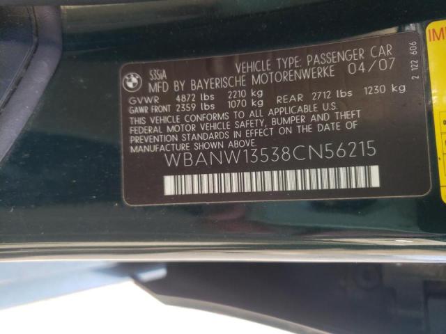 Photo 10 from auction – 2008 BMW 535 I with VIN WBANW13538CN56215