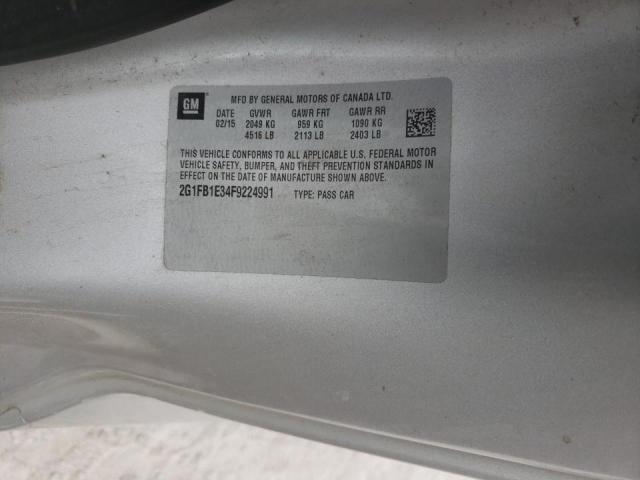 Photo 10 from auction – 2015 CHEVROLET CAMARO LS with VIN 2G1FB1E34F9224991