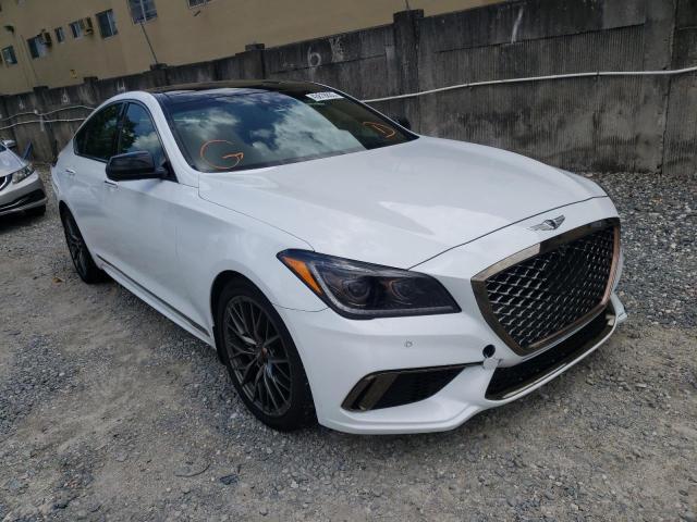 GENESIS G80 BASE 2019 with VIN KMHGN4JB2KU296704 - Photo from auction
