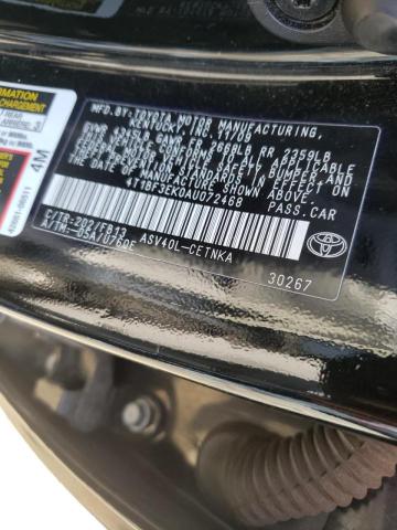 Photo 10 from auction – 2010 TOYOTA CAMRY BASE with VIN 4T1BF3EK0AU072468