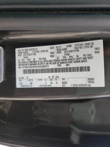 Photo 10 from auction – 2017 FORD ESCAPE TIT with VIN 1FMCU9J91HUD28272