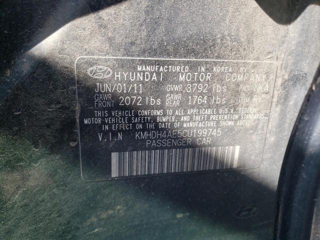 Photo 10 from auction – 2012 HYUNDAI ELANTRA GL with VIN KMHDH4AE5CU199745
