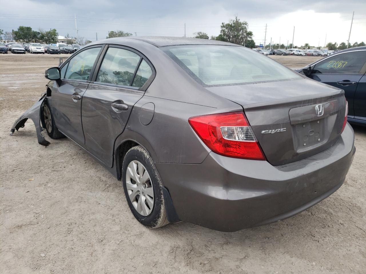 Photo 3 from auction – 2012 HONDA CIVIC LX with VIN 19XFB2F59CE094586
