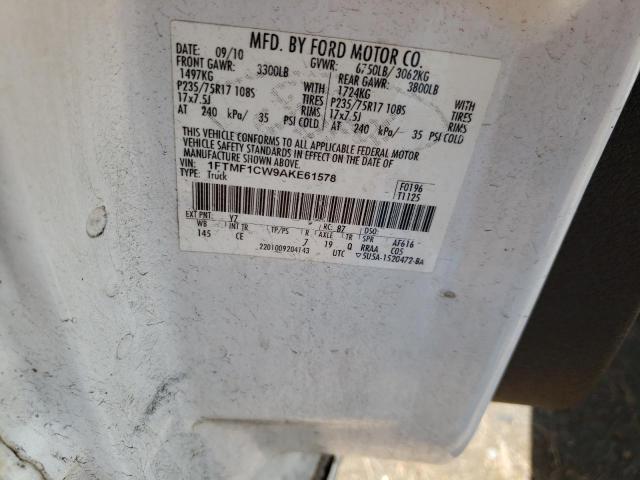 Photo 10 from auction – 2010 FORD F150 with VIN 1FTMF1CW9AKE61578