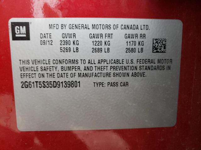 Photo 10 from auction – 2013 CADILLAC XTS PREMIU with VIN 2G61T5S35D9139801