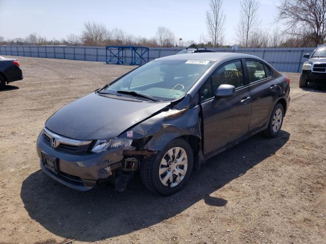 Photo 2 from auction – 2012 HONDA CIVIC LX with VIN 2HGFB2F43CH106552