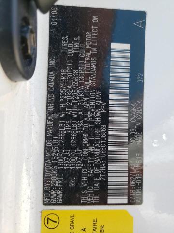 صورة رقم 10 من المزاد - 2006 LEXUS RX 330 مع VIN 2T2HA31U86C106869
