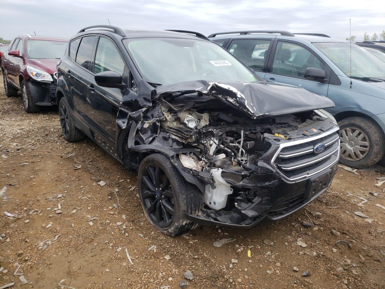 FORD ESCAPE SE 2017 with VIN 1FMCU0GD4HUE47313 - Photo from auction