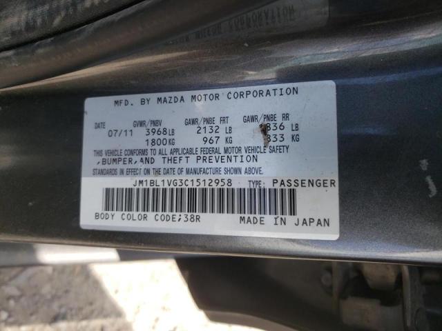 Photo 10 from auction – 2012 MAZDA 3 I with VIN JM1BL1VG3C1512958