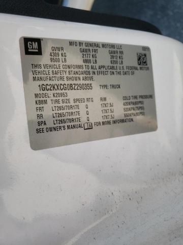 Photo 10 from auction – 2011 CHEVROLET SILVERADO with VIN 1GC2KXCG0BZ290355