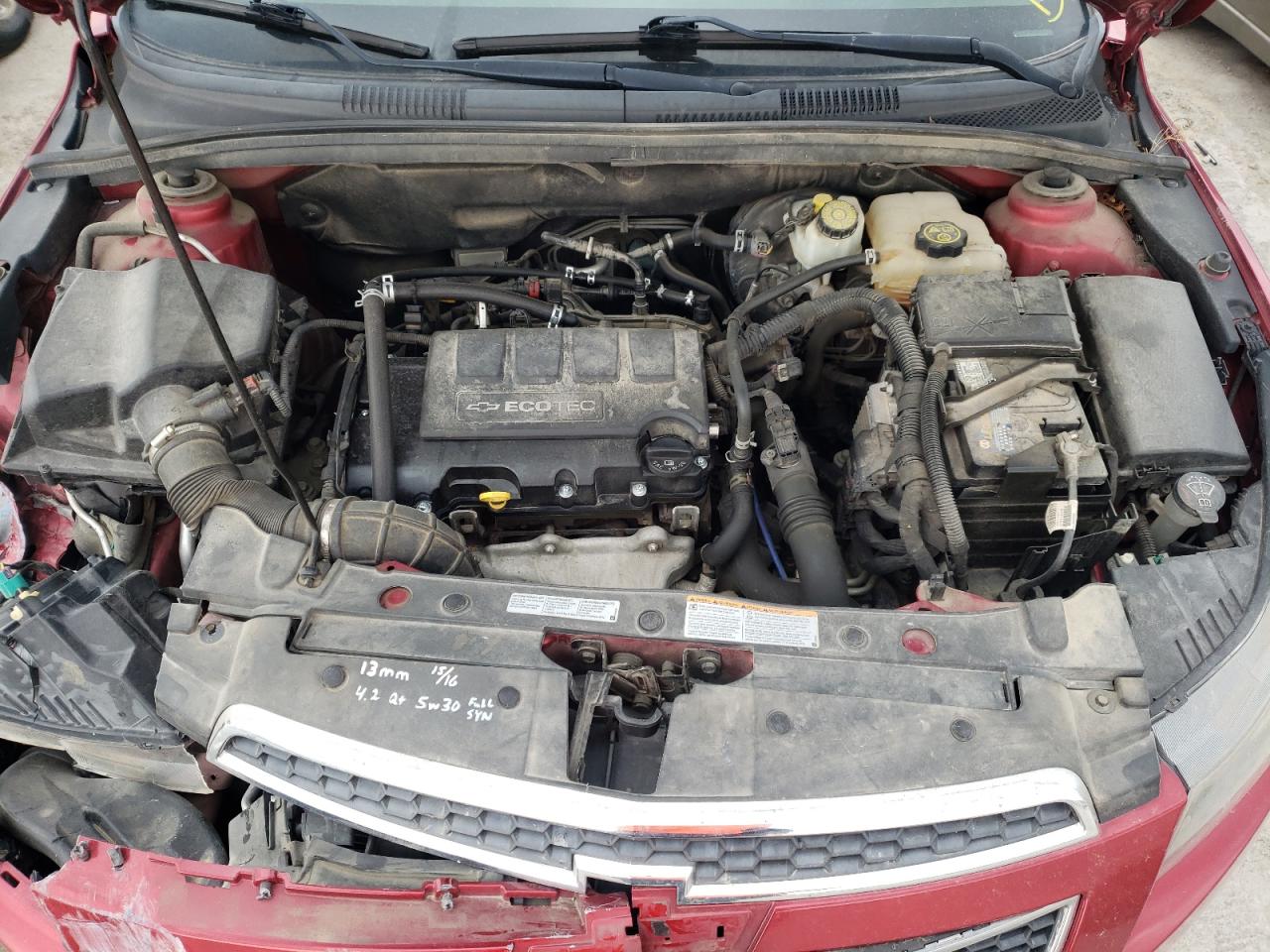 Photo 7 from auction – 2013 CHEVROLET CRUZE LT with VIN 1G1PC5SB4D7119547