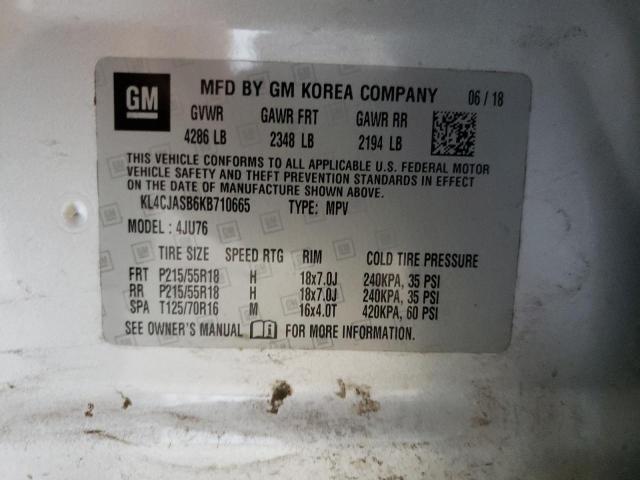 Photo 10 from auction – 2019 BUICK ENCORE PRE with VIN KL4CJASB6KB710665