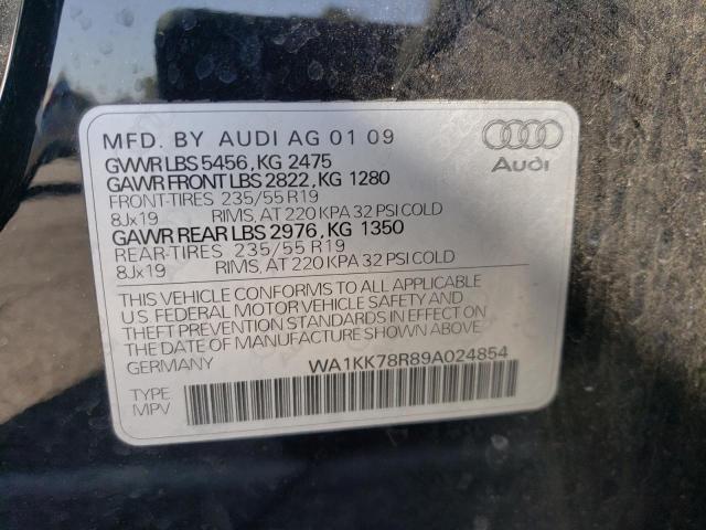 Photo 10 from auction – 2009 AUDI Q5 3.2 with VIN WA1KK78R89A024854