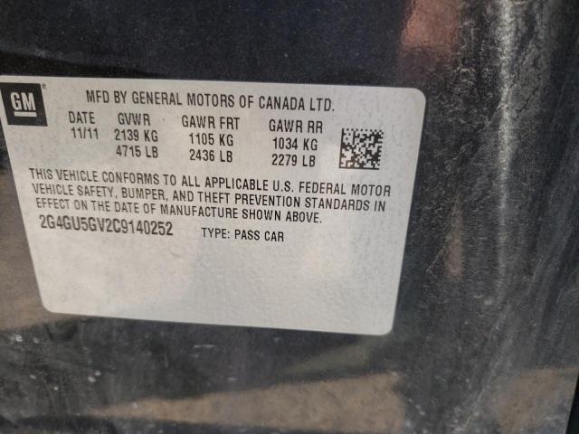 Photo 10 from auction – 2012 BUICK REGAL PREM with VIN 2G4GU5GV2C9140252