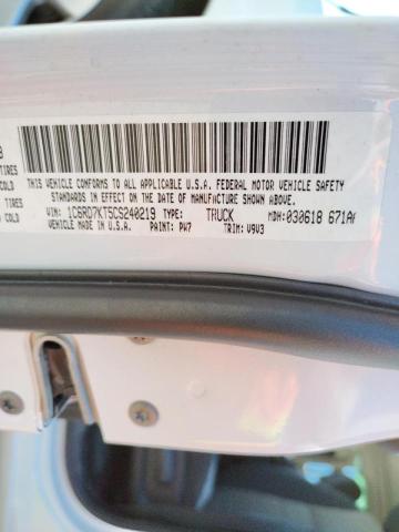 Photo 10 from auction – 2012 DODGE RAM 1500 S with VIN 1C6RD7KT5CS240219