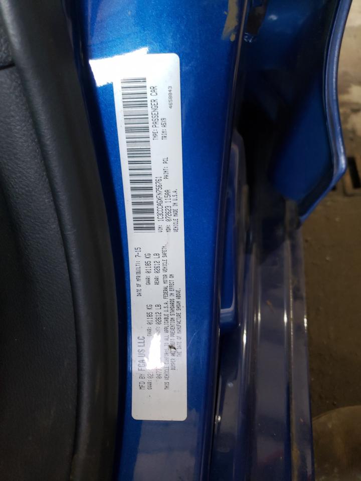 Photo 10 from auction – 2015 CHRYSLER 200 LIMITE with VIN 1C3CCCAGXFN756761