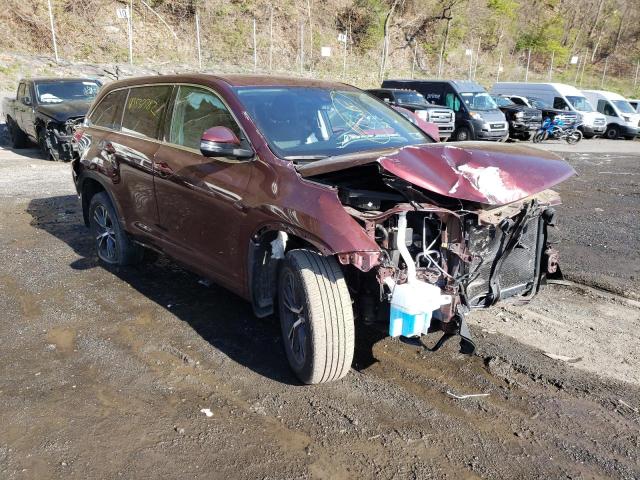 TOYOTA HIGHLANDER 2017 with VIN 5TDBZRFH5HS434598 - Photo from auction