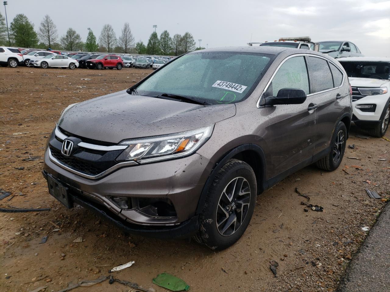 Photo 2 from auction – 2016 HONDA CR-V SE with VIN 5J6RM4H42GL134831