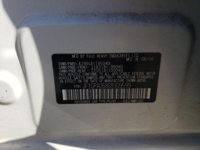 Photo 10 from auction – 2016 SUBARU IMPREZA SP with VIN JF1GPAU68G8309599
