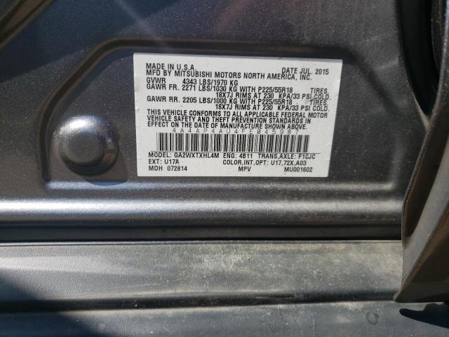 Photo 10 from auction – 2015 MITSUBISHI OUTLANDER with VIN 4A4AP4AU4FE045987