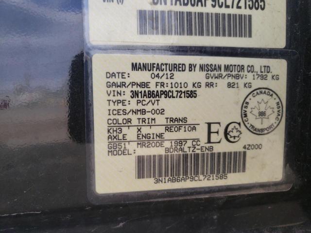 Photo 10 from auction – 2012 NISSAN SENTRA 2.0 with VIN 3N1AB6AP9CL721585