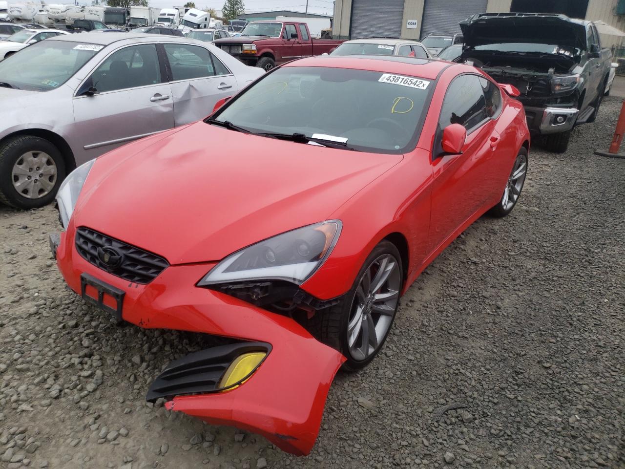 Photo 2 from auction – 2011 HYUNDAI GENESIS CO with VIN KMHHU6KHXBU045600