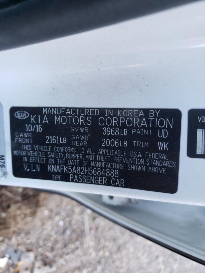 Photo 10 from auction – 2017 KIA FORTE LX with VIN KNAFK5A82H5684888