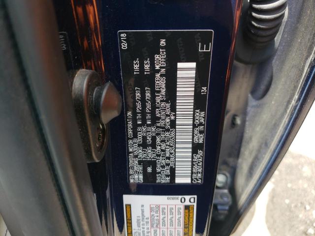 Photo 10 from auction – 2018 TOYOTA 4RUNNER SR with VIN JTEBU5JR3J5553863
