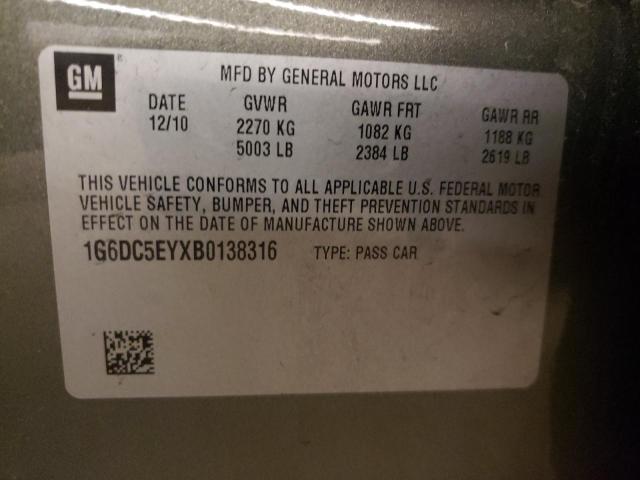 Photo 10 from auction – 2011 CADILLAC CTS with VIN 1G6DC5EYXB0138316