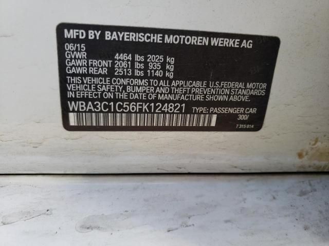 Photo 10 from auction – 2015 BMW 328 I SULE with VIN WBA3C1C56FK124821