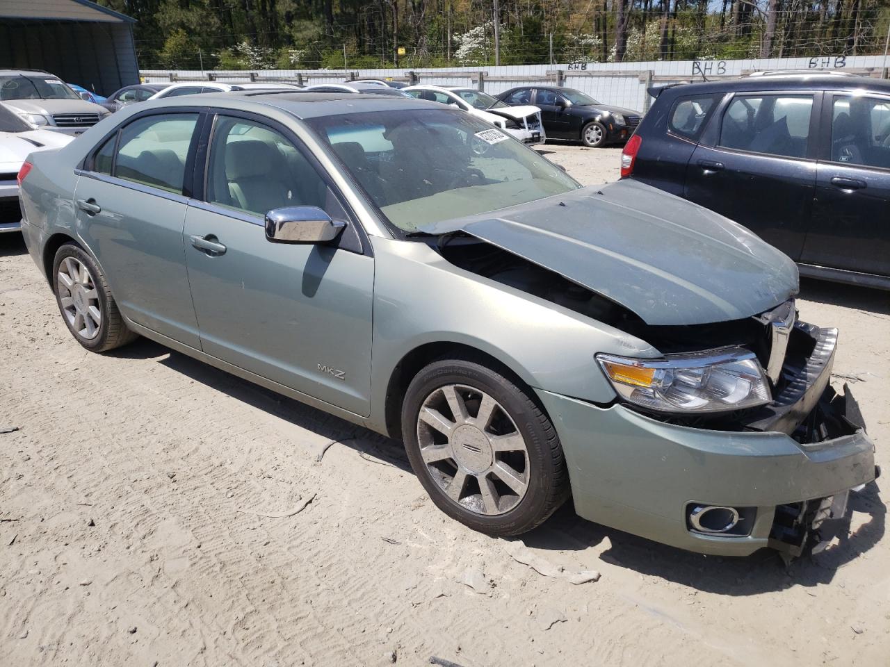 LINCOLN MKZ 2008 with VIN 3LNHM26T58R657551 - Photo from auction