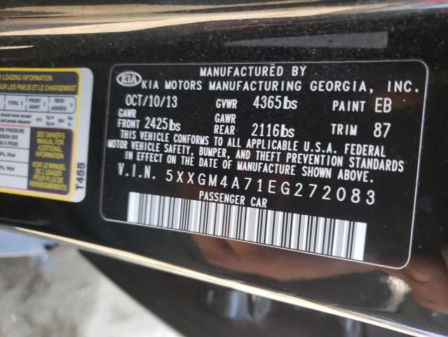Photo 10 from auction – 2014 KIA OPTIMA LX with VIN 5XXGM4A71EG272083