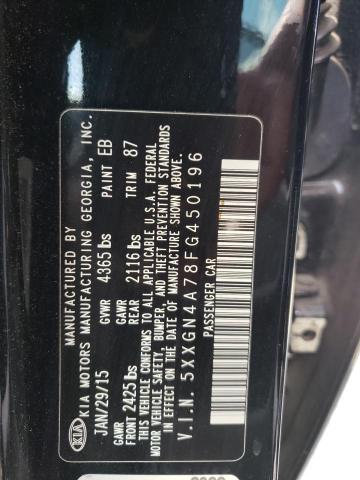 Photo 10 from auction – 2015 KIA OPTIMA EX with VIN 5XXGN4A78FG450196