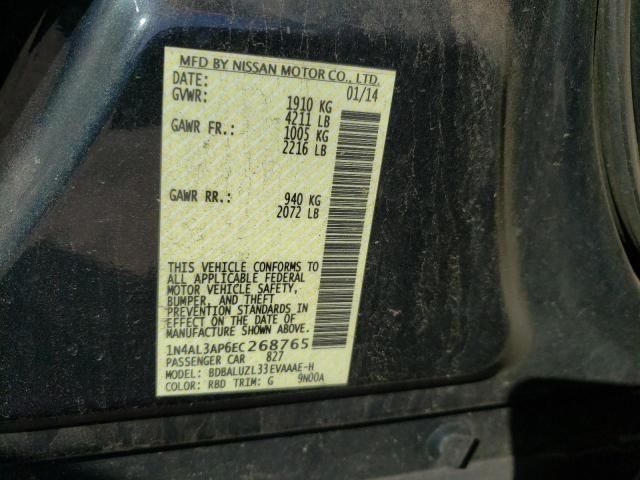 Photo 10 from auction – 2014 NISSAN ALTIMA 2.5 with VIN 1N4AL3AP6EC268765