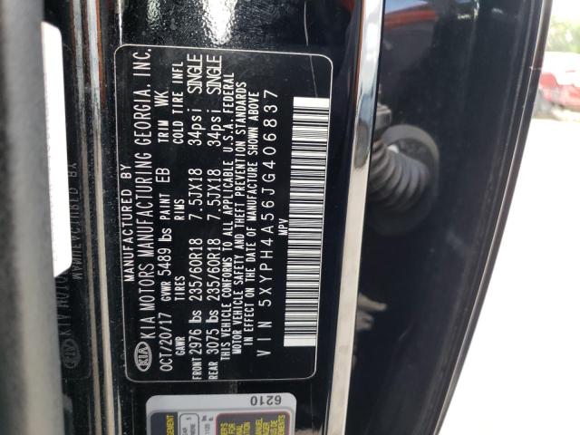 Photo 10 from auction – 2018 KIA SORENTO EX with VIN 5XYPH4A56JG406837