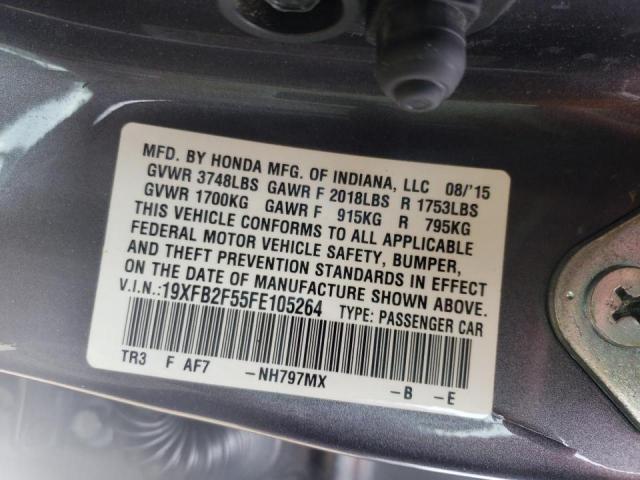 Photo 10 from auction – 2015 HONDA CIVIC LX with VIN 19XFB2F55FE105264