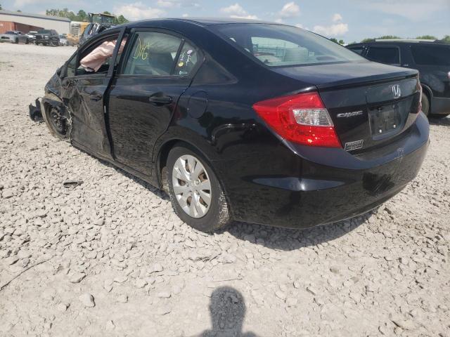 Photo 3 from auction – 2012 HONDA CIVIC LX with VIN 19XFB2F55CE109665