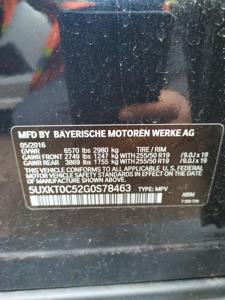 Photo 10 from auction – 2016 BMW X5 XDR40E with VIN 5UXKT0C52G0S78463