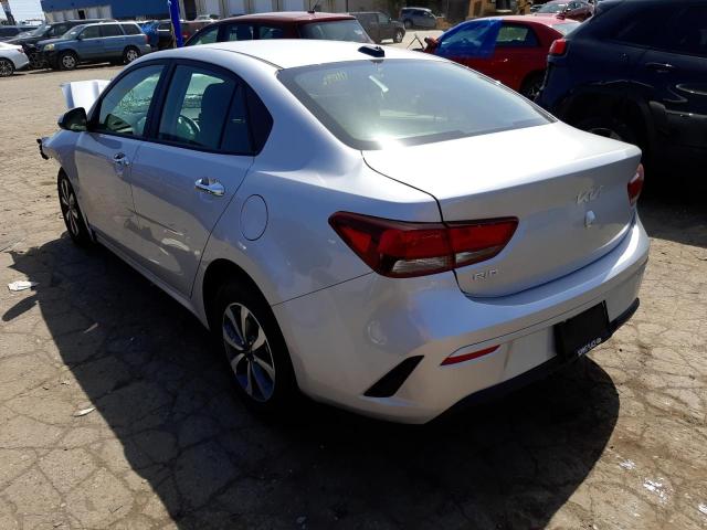 Photo 3 from auction – 2022 KIA RIO with VIN 3KPA24AD6NE464562