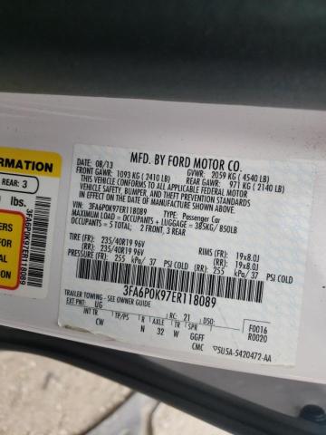 Photo 10 from auction – 2014 FORD FUSION TIT with VIN 3FA6P0K97ER118089