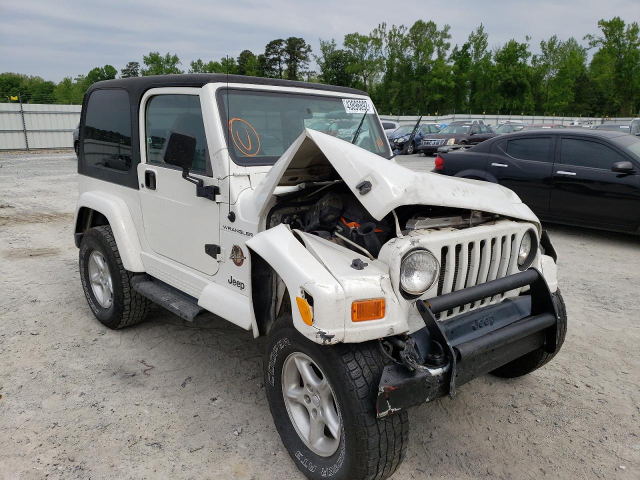 JEEP WRANGLER / 2000 with VIN 1J4FA59S9YP777721 - Photo from auction