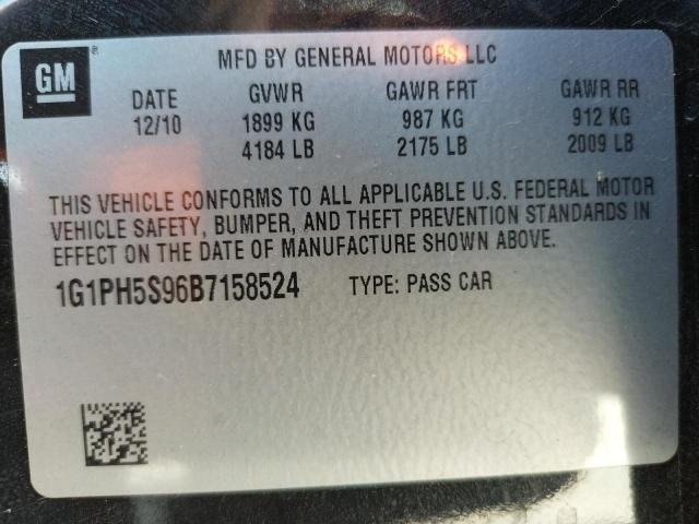 Photo 10 from auction – 2011 CHEVROLET CRUZE with VIN 1G1PH5S96B7158524