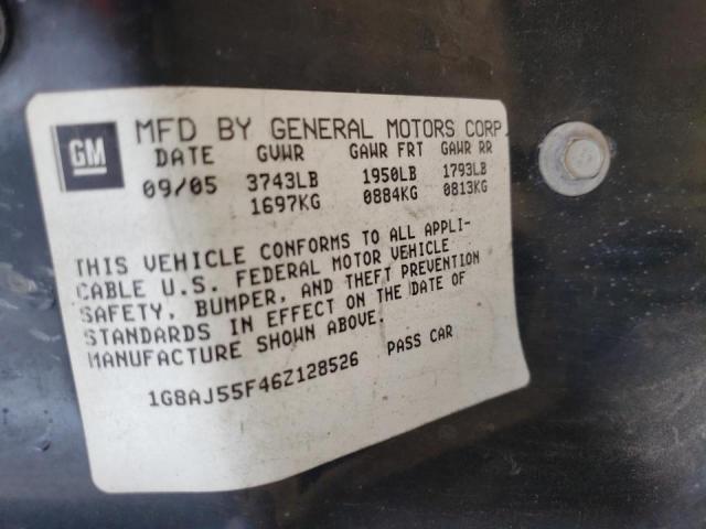 Photo 10 from auction – 2006 SATURN ION with VIN 1G8AJ55F46Z128526