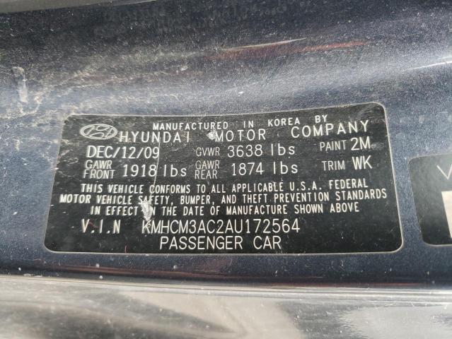 Photo 10 from auction – 2010 HYUNDAI ACCENT BLU with VIN KMHCM3AC2AU172564