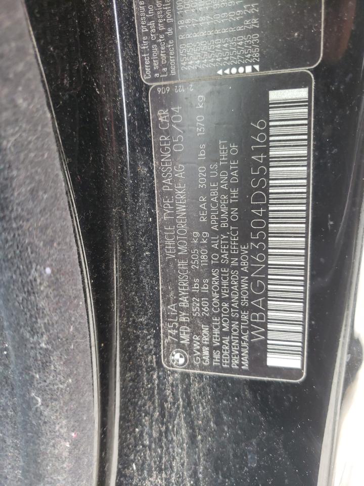 Zdjęcie 10 z aukcji – 2004 BMW 745 LI z VIN WBAGN63504DS54166