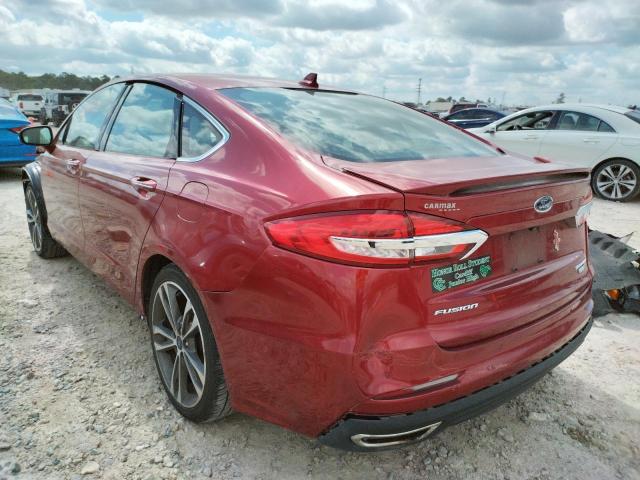 Photo 3 from auction – 2019 FORD FUSION TIT with VIN 3FA6P0D97KR207184