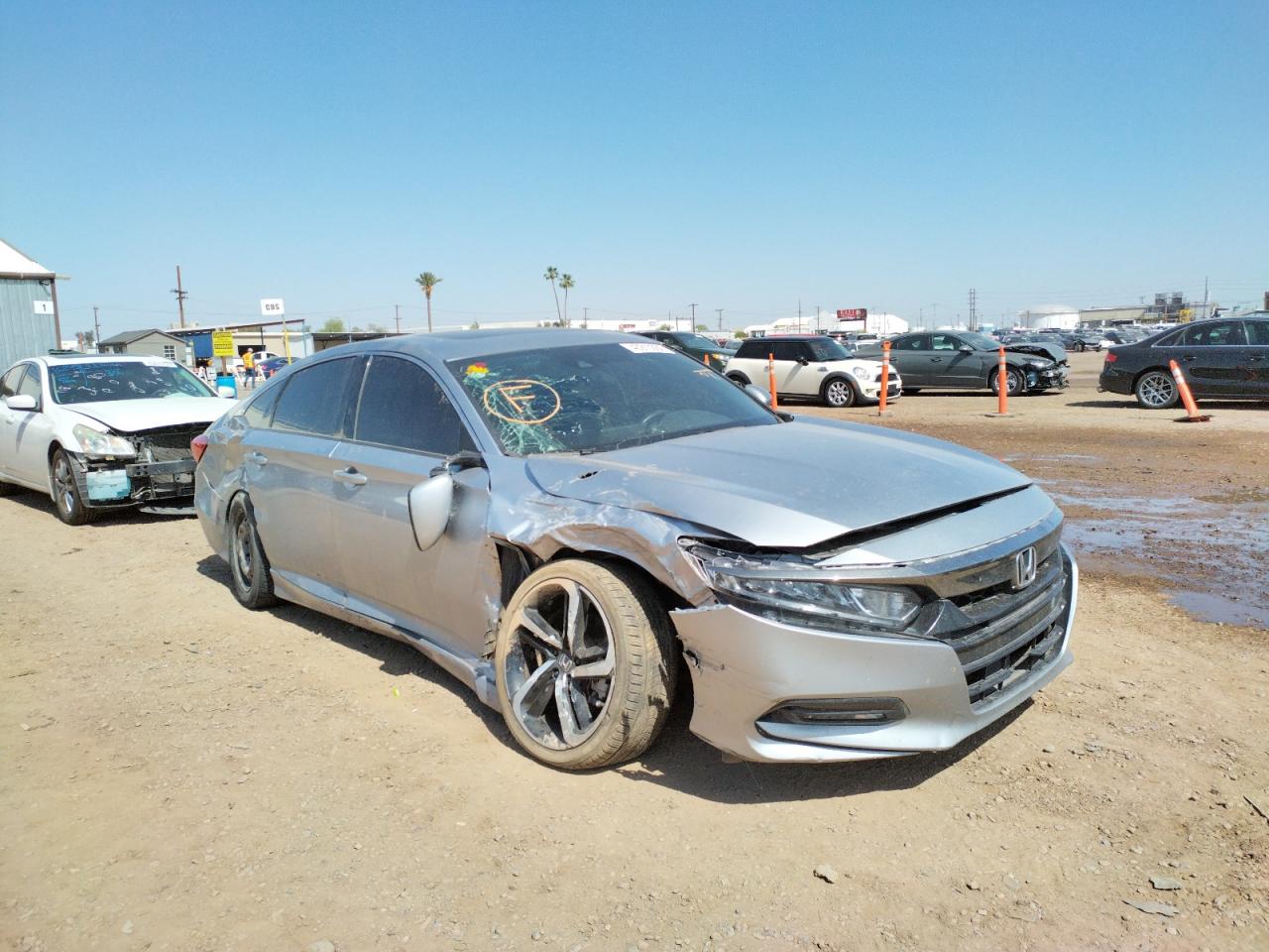 HONDA ACCORD SPO 2018 with VIN 1HGCV2E33JA044181 - Photo from auction